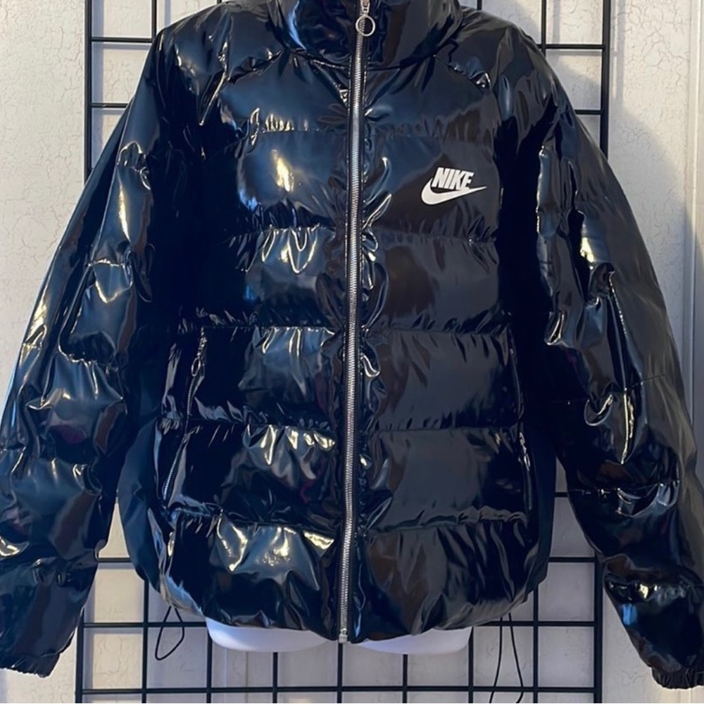 Oversized Nike puffer coat